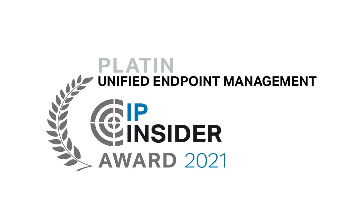 IP Insider Award 2021 Platin in Unified Endpoint Management für baramundi