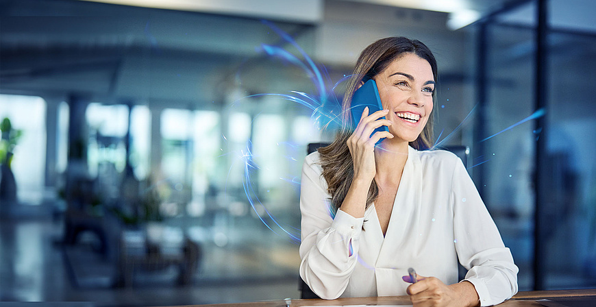 woman working in compliance & banking IT