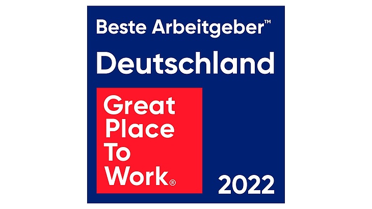 Beste Arbeitgeber Deuschland 2022 "Great Place to Work" Auszeichnung