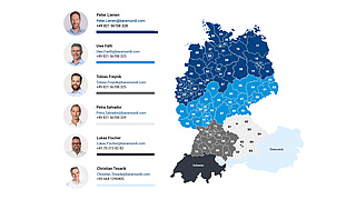 Ansprechpartner:innen nach Region Ansprechpartner:innen nach Region